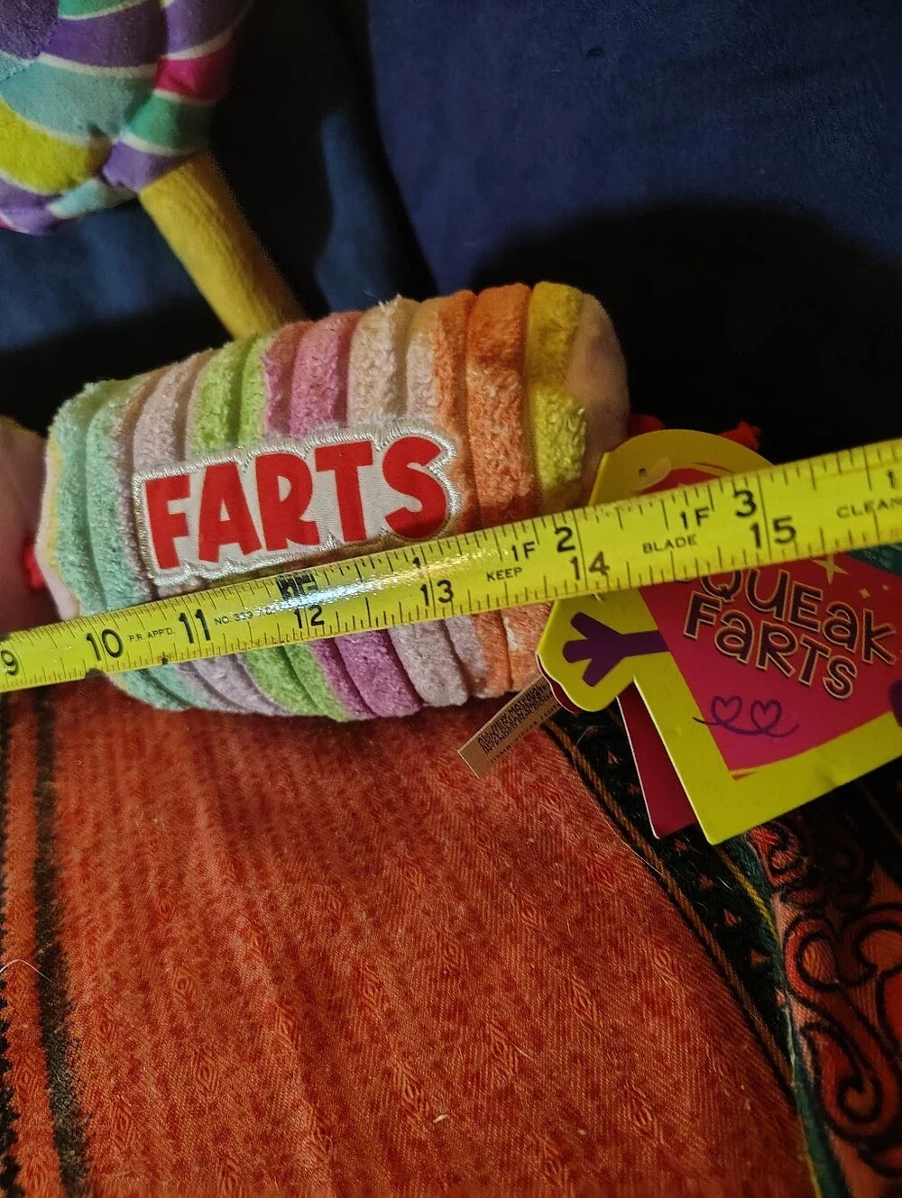 NWT BarkBox Dog Toy Lot of 3- Straw-Betty Cheesecake, Squeak&Fart Candy & Lolly